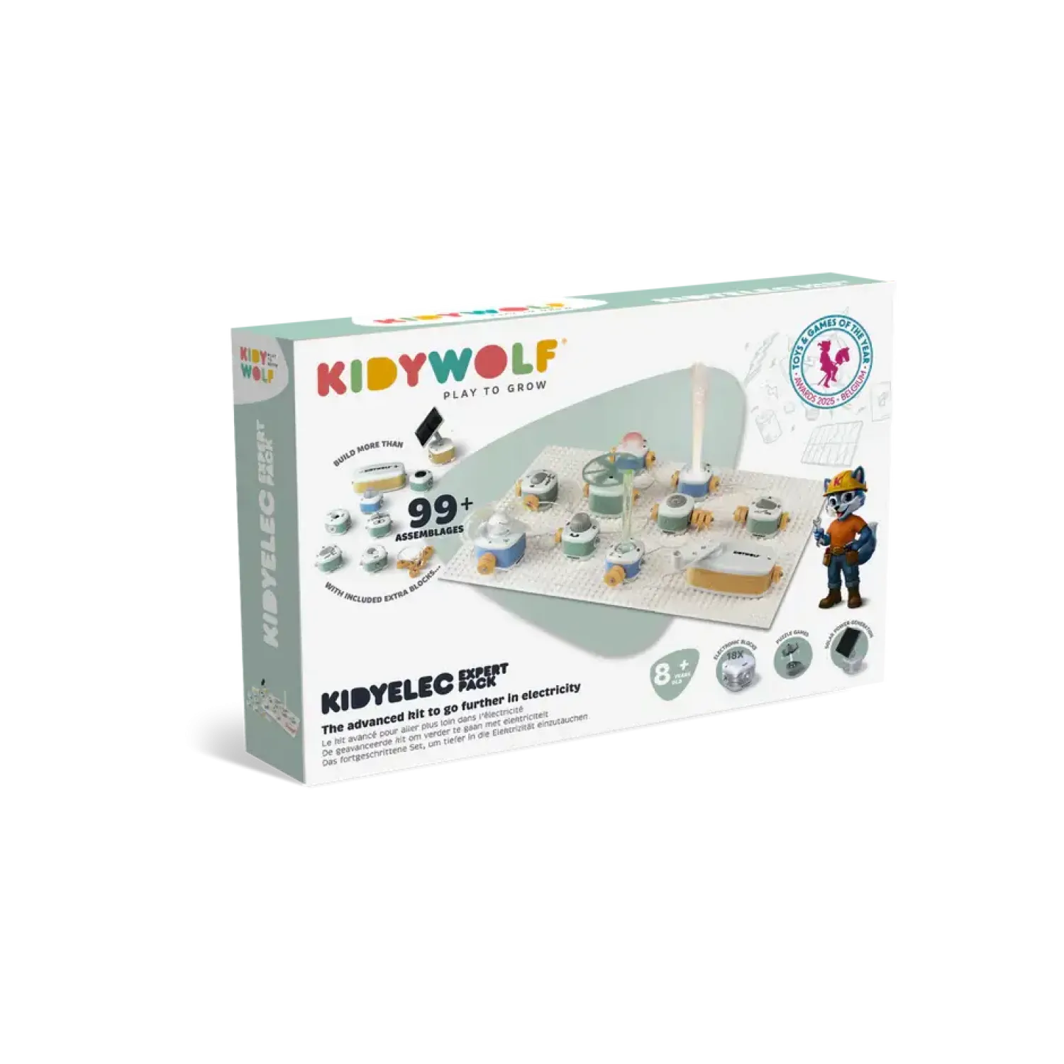 Idealne W Podróży|Edukacyjne | Kidywolf Zestaw małego elektryka KIDYELEC-EXPERT