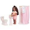 Zestaw mebli dla lalki - Łazienka z wyposażeniem - Sweet Bathroom Set
