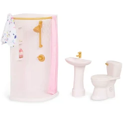 Zestaw mebli dla lalki - Łazienka z wyposażeniem - Sweet Bathroom Set