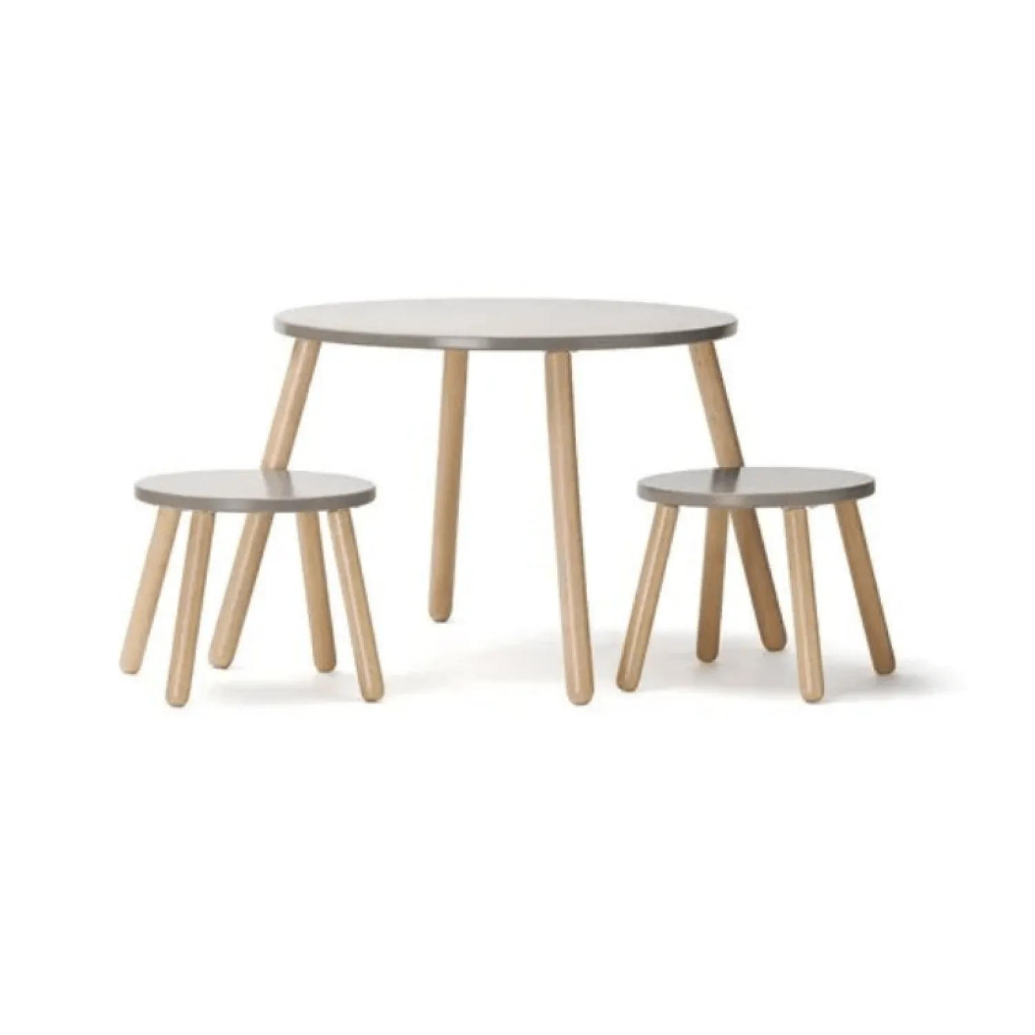 Porządek W Domu|Meble | Kids Concept Zestaw mebli stół + krzesełka KID'S BASE - Brąz