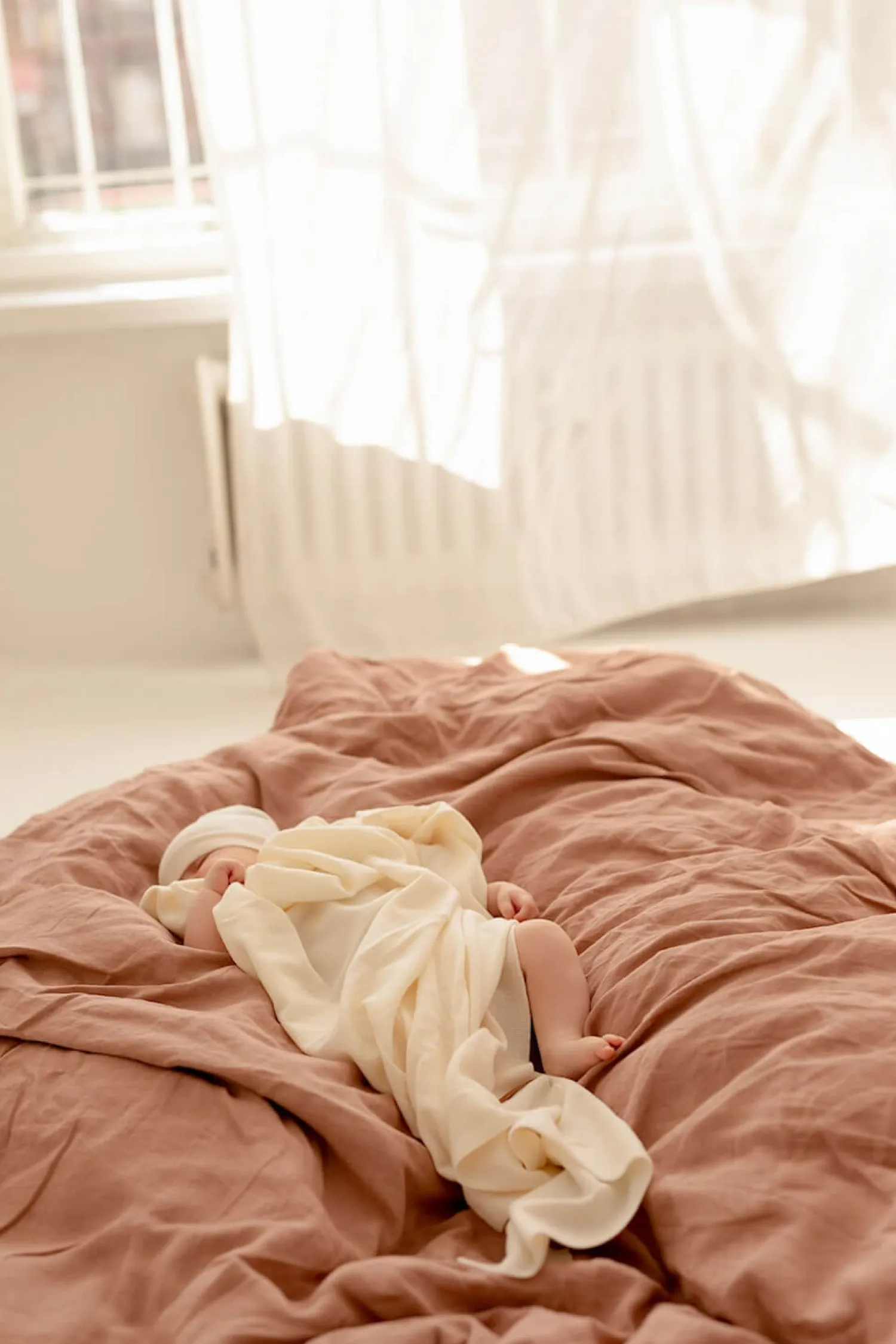 Kocyki|Na Główkę | Yarnami Zestaw merino Cozy - cynamonowy
