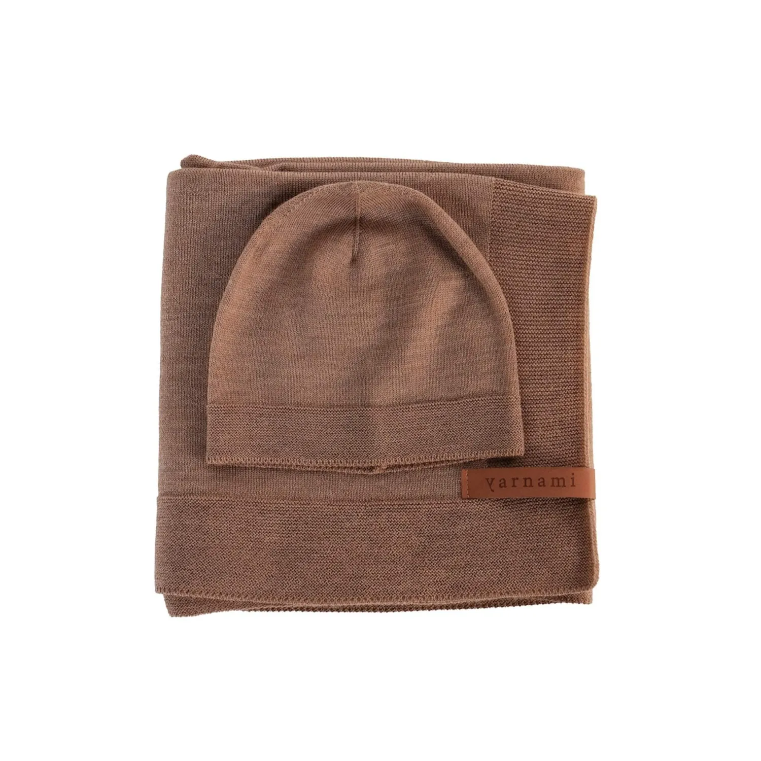 Kocyki|Na Główkę | Yarnami Zestaw merino Cozy - cynamonowy