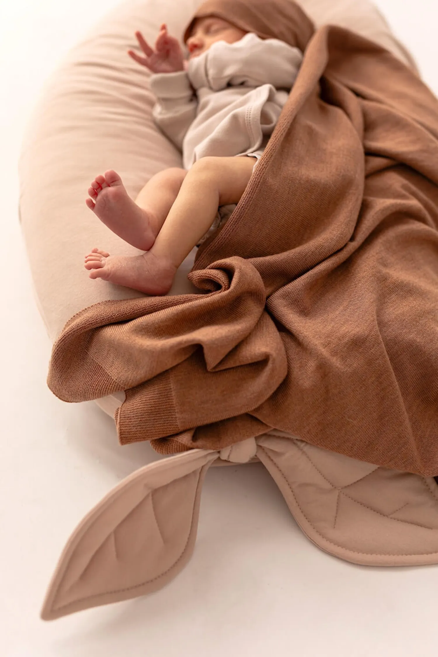 Kocyki|Na Główkę | Yarnami Zestaw merino Cozy - cynamonowy