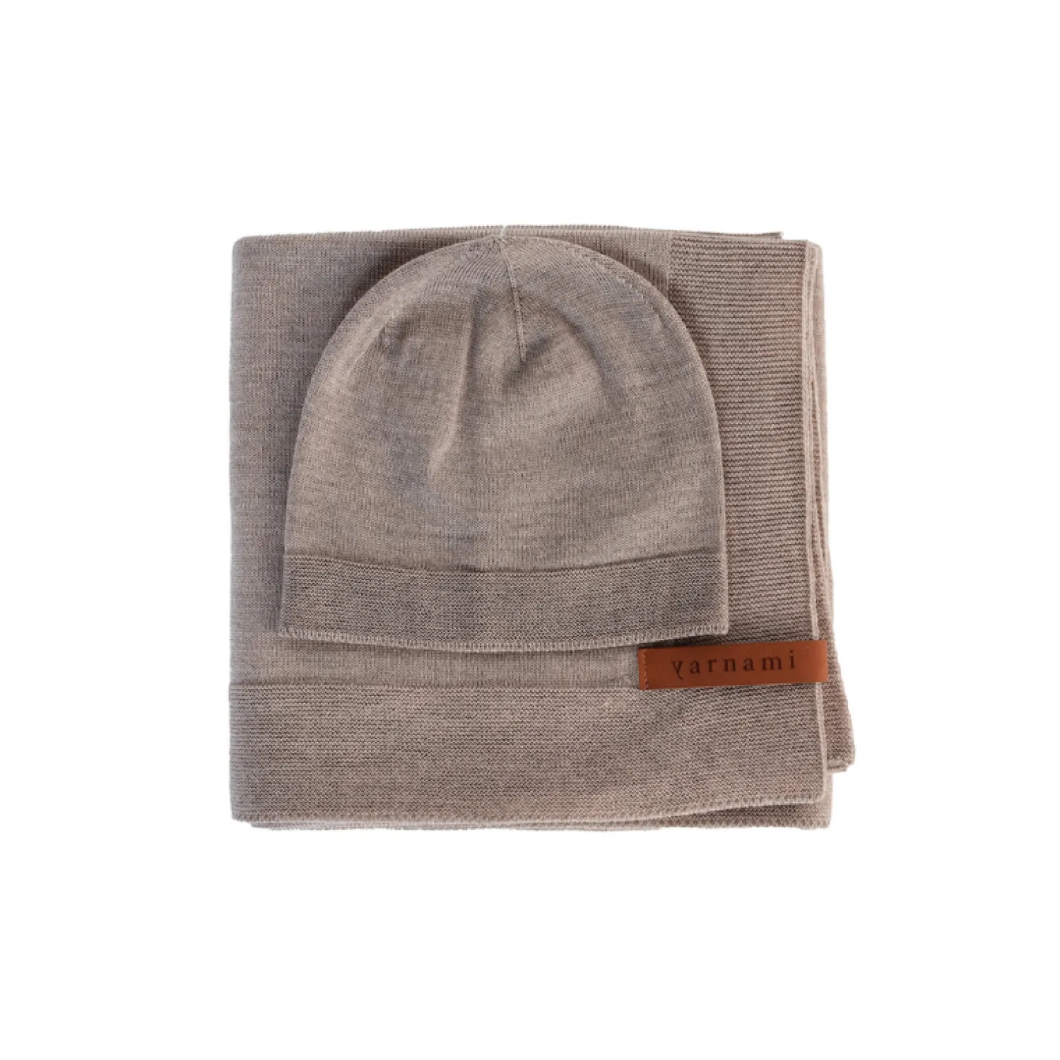 Kocyki|Na Główkę | Yarnami Zestaw merino Cozy - delikatny brąz
