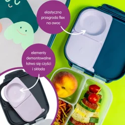 Lunchboxy|Bidony I Butelki | b.box Zestaw Mini Lunchbox + Butelka tritanowa ze słomką 450 ml - Strawberry Shake