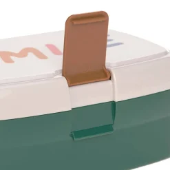 Lunchboxy|Bidony I Butelki | Lassig Zestaw na lunch: Lunchbox + Tritanowa butelka - bidon 460 ml Little Gang Smile - milky, ocean green
