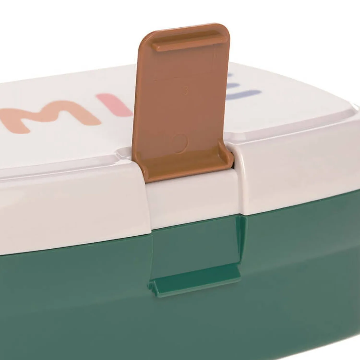 Lunchboxy|Bidony I Butelki | Lassig Zestaw na lunch: Lunchbox + Tritanowa butelka - bidon 460 ml Little Gang Smile - milky, ocean green