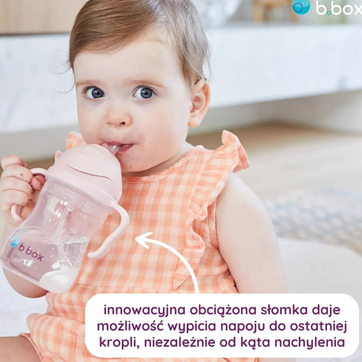 Zestaw na start 3w1, bidon 240ml Malinowy, smycz Strawberry Shake, zapasowe słomki