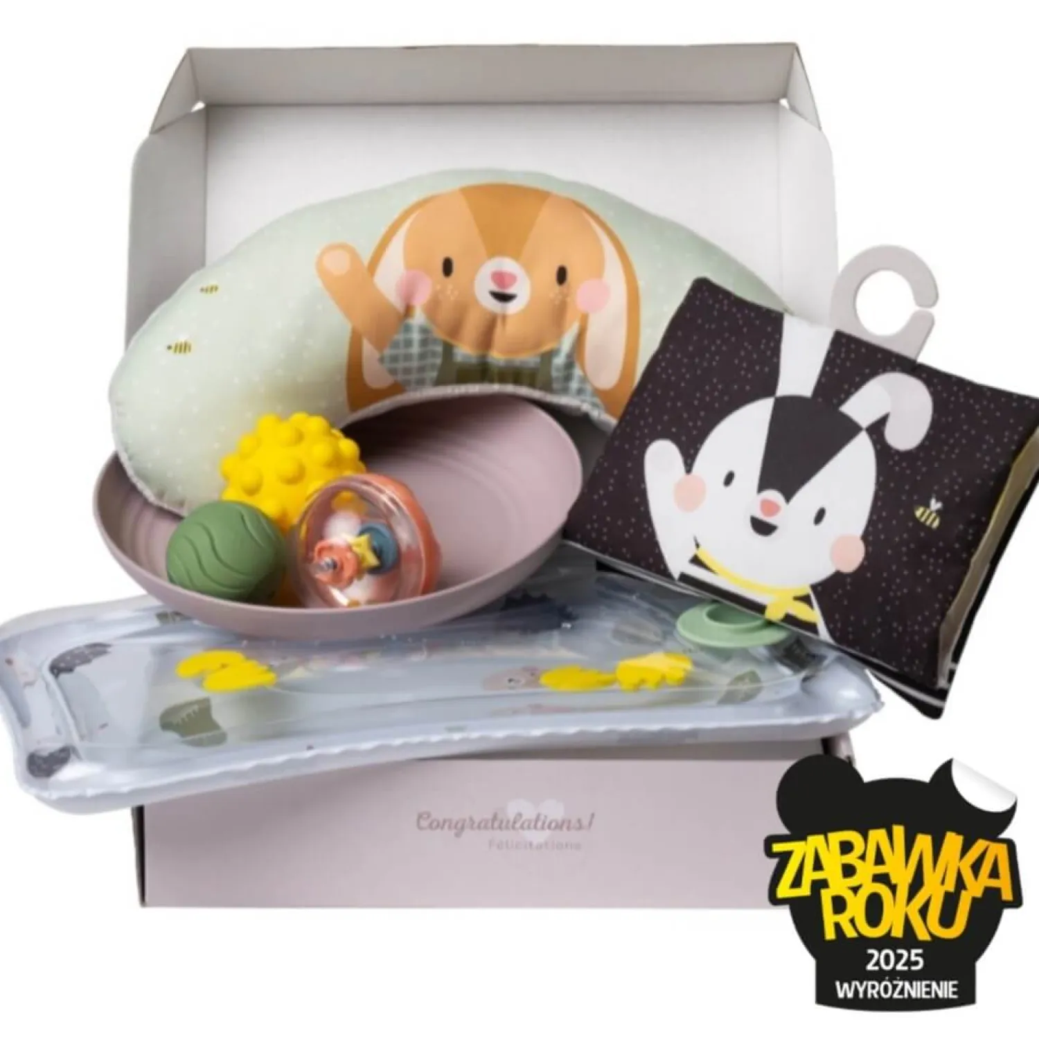 Kontrastowe|Aktywizujące | Taf Toys Zestaw niezbędnik do leżenia na brzuszku