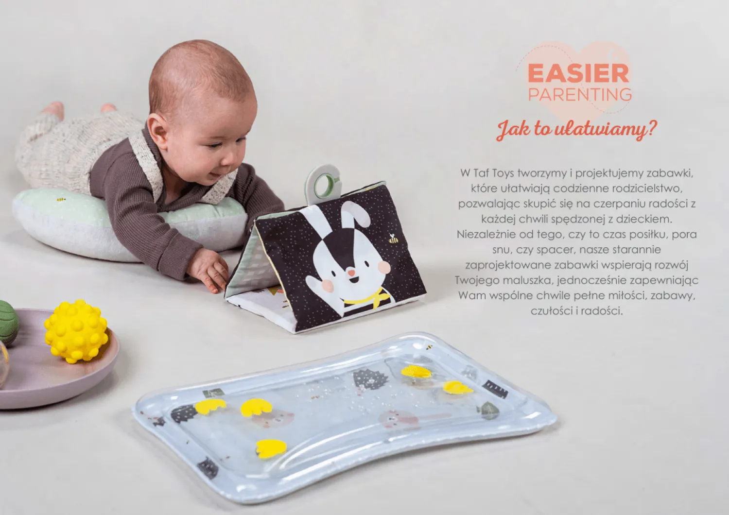 Kontrastowe|Aktywizujące | Taf Toys Zestaw niezbędnik do leżenia na brzuszku
