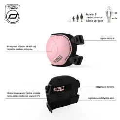 Przydatne Akcesoria | Scootandride Zestaw ochraniaczy dla dzieci S Rose