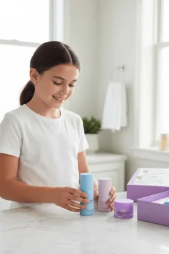 Zestaw Pielęgnacyjny dla dzieci i nastolatków 8-14 lat, Żel 120ml + Krem 50ml + Balsam 100ml