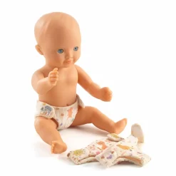 2 Lata +|Akcesoria Dla Lalek | Djeco Zestaw 3 pieluszek dla lalek POMEA