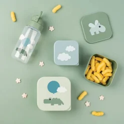 Lunchboxy|Przechowywanie Jedzenia | Done by Deer Zestaw pojemników 3szt. Happy Clouds Green