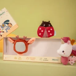 Aktywizujące|Sensoryczne | Lilliputiens Zestaw rozwijający zmysły multisensoryczny Jednorożec Lena 0 m+