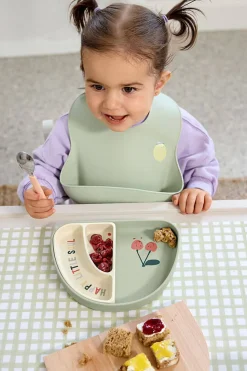 Naczynia Dla Dzieci | Lassig Zestaw silikonowych naczyń 3 el. Happy Fruit Lemon