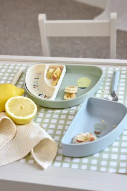 Naczynia Dla Dzieci | Lassig Zestaw silikonowych naczyń 3 el. Happy Fruit Lemon