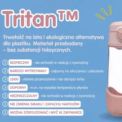 Zestaw Sportowa butelka tritanowa 450 ml + Mini Lunchbox - Lemon Twist