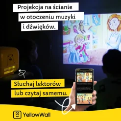 8 Lat+|Szumiące Misie I Projektory | YellowWall Zestaw startowy. Projektor + 4 Multibajki
