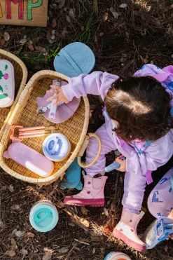 Naczynia Dla Dzieci | The cotton cloud Zestaw sztućców Koala Zoe z silikonowym etui - Lilac