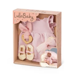 6 Lat+|3 Lata + | LullaBaby Zestaw ubranek dla lalki niemowlęcia, stylizacja z sukienką