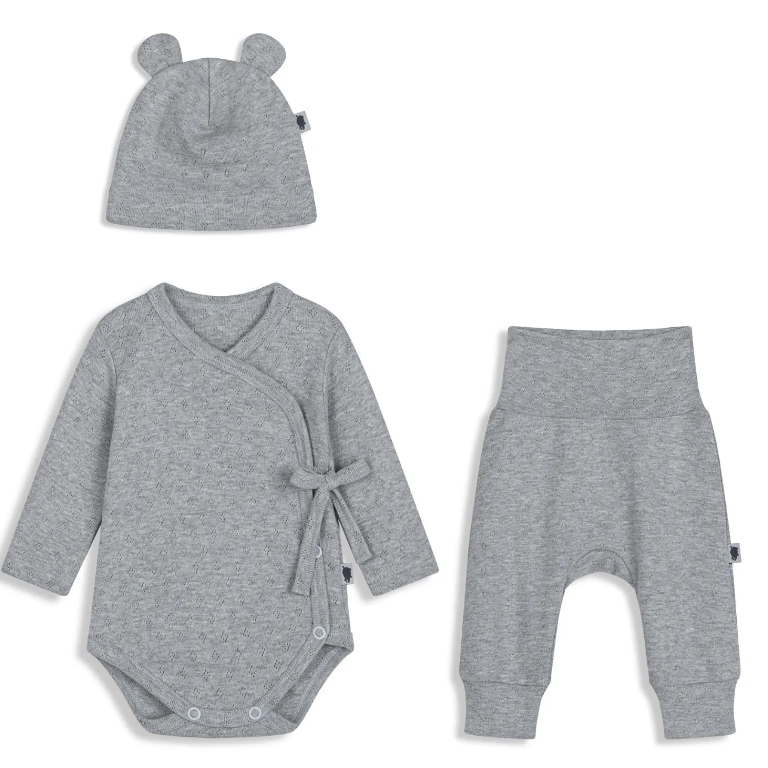Body|Na Główkę | Pink no More Zestaw ubranek dla noworodka SUPER SOFT - grey