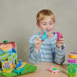 6 Lat+|7 Lat+ | Tiger Tribe Zestaw z masą plastyczną - Dinozaury