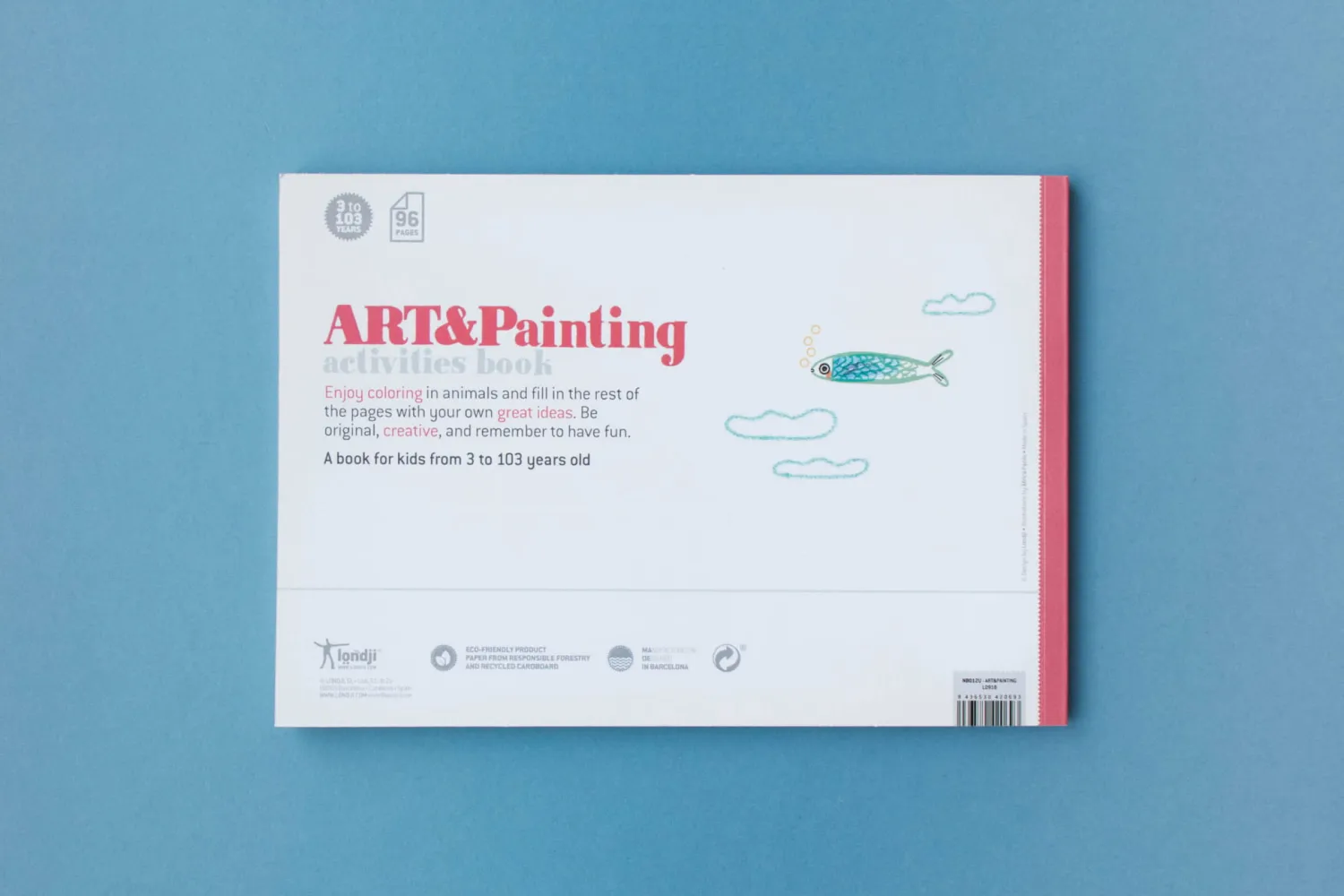 4 Lata +|6 Lat+ | Londji Zeszyt do kreatywnej zabawy Art&Painting