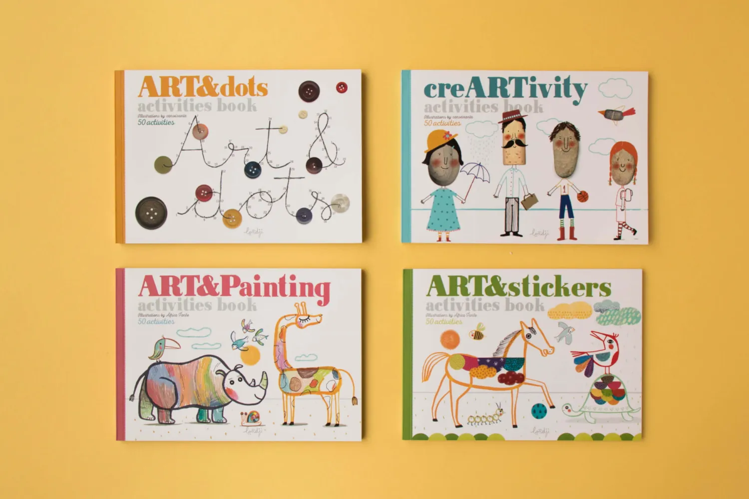 4 Lata +|6 Lat+ | Londji Zeszyt do kreatywnej zabawy Art&Painting
