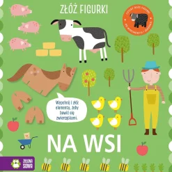 Ruchome Elementy|2-5 Lat | Wydawnictwo Zielona Sowa Złóż figurki. Na wsi