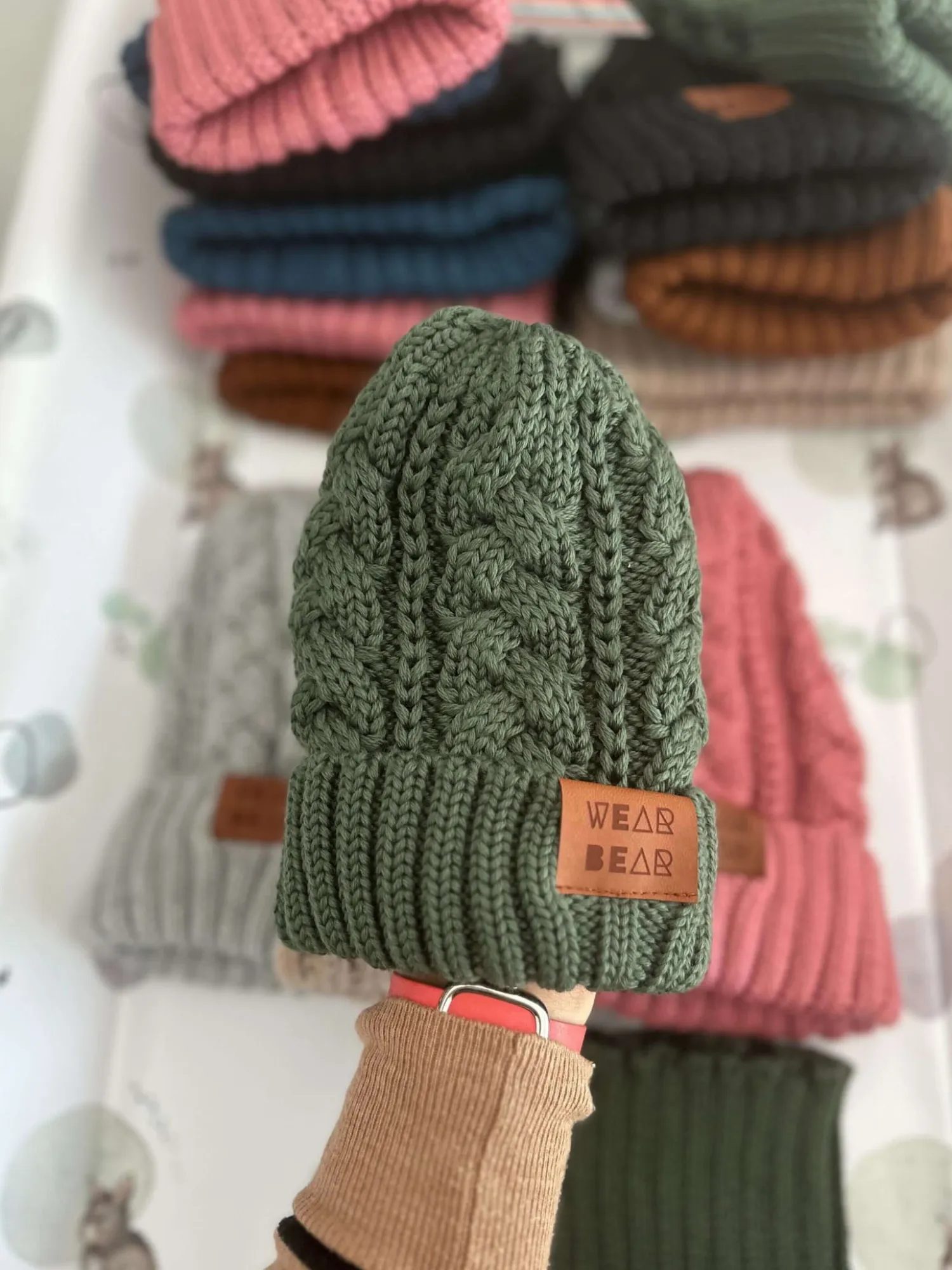 Na Główkę | Strojmisie Zimowa czapka z wełny merino - khaki