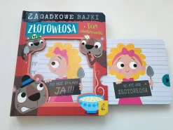 Ruchome Elementy|2-5 Lat | Wydawnictwo Wilga Złotowłosa i trzy niedźwiadki. Zagadkowe bajki