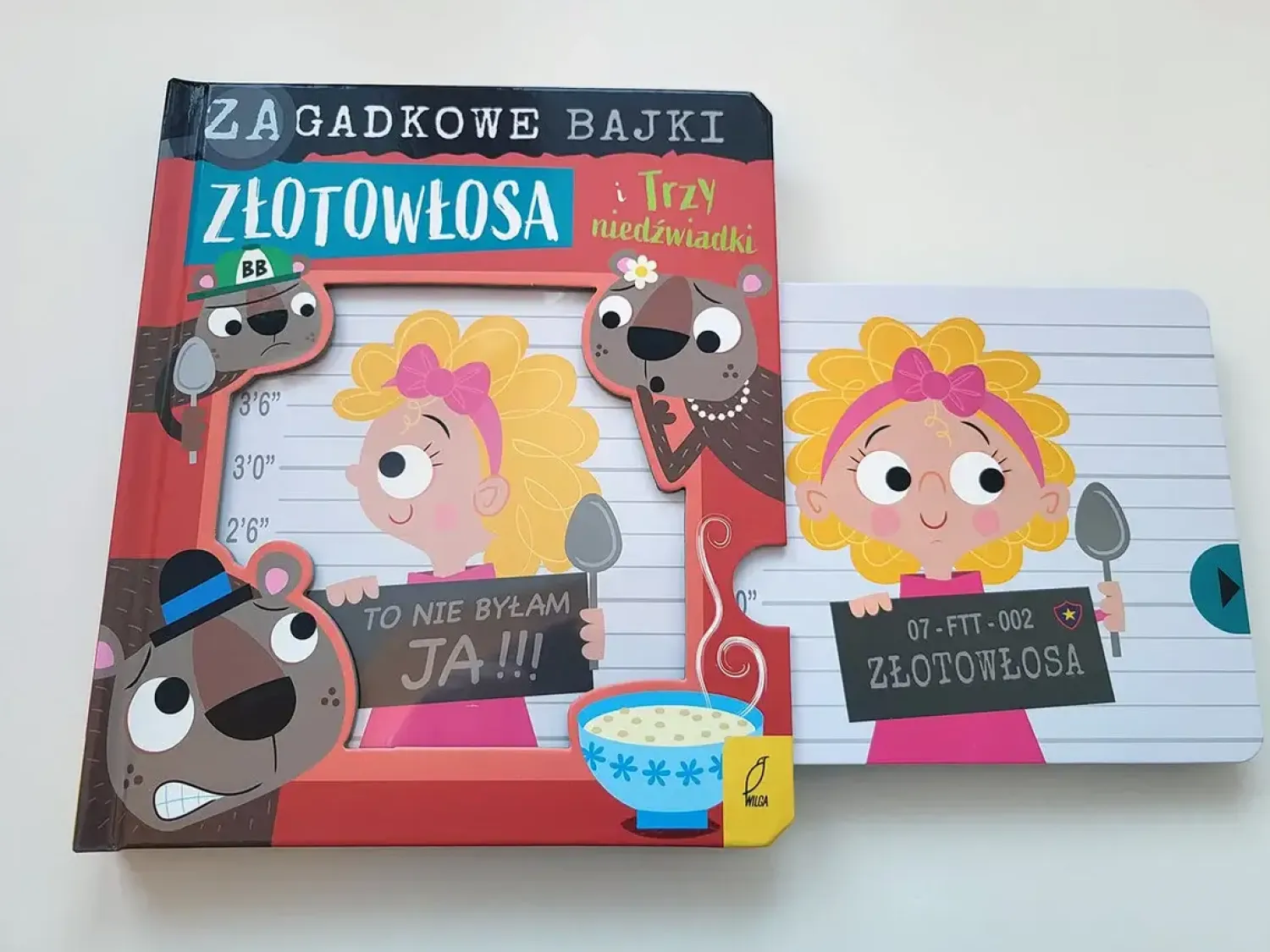 Ruchome Elementy|2-5 Lat | Wydawnictwo Wilga Złotowłosa i trzy niedźwiadki. Zagadkowe bajki