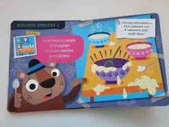 Ruchome Elementy|2-5 Lat | Wydawnictwo Wilga Złotowłosa i trzy niedźwiadki. Zagadkowe bajki