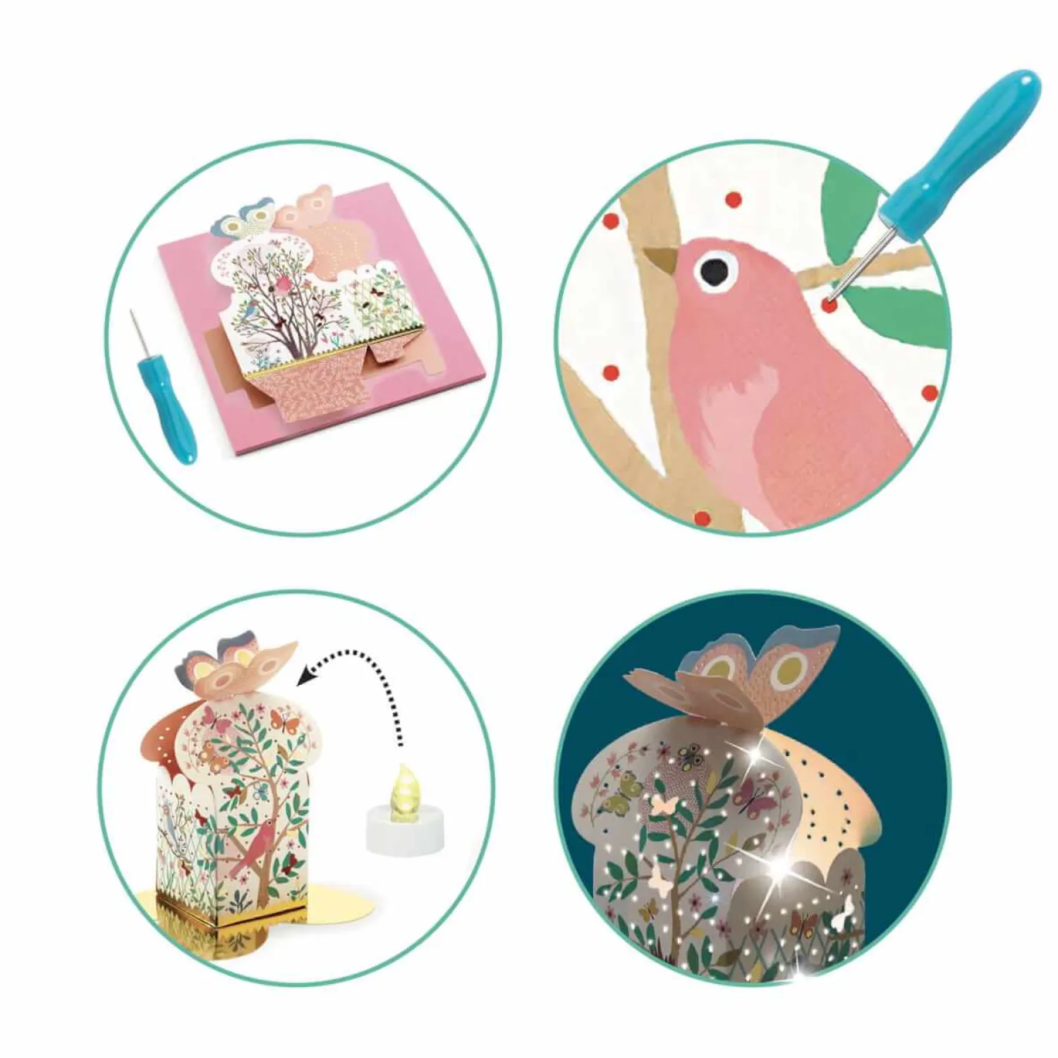 Dekoracje Dziecięce|Diy | Djeco Zrób to sam - lampiony ŚWIATŁO I CIEŃ
